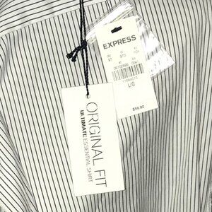 Pin stripe Womens button down shirt